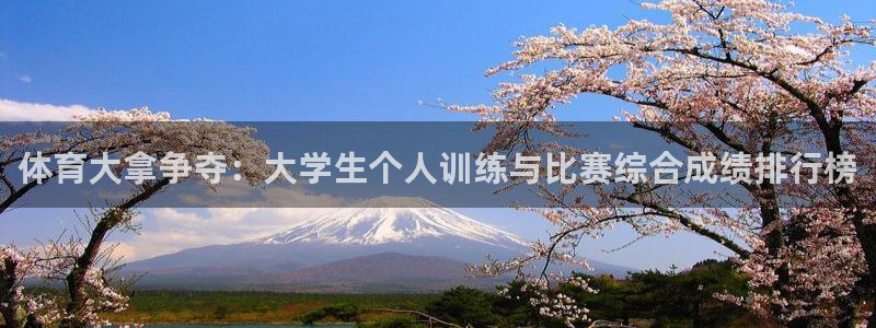 betway西汉姆：体育大拿争夺：大学生个人训练与比赛综合成绩排行榜